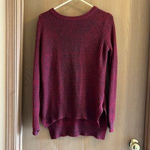 Women’s red knit sweater